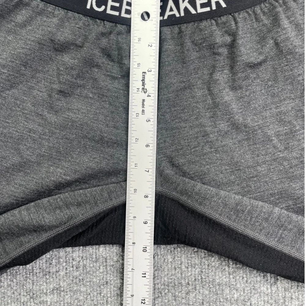 Icebreaker Bodyfit Zone Leggings Mens L Gray Merino Wool Base Layer